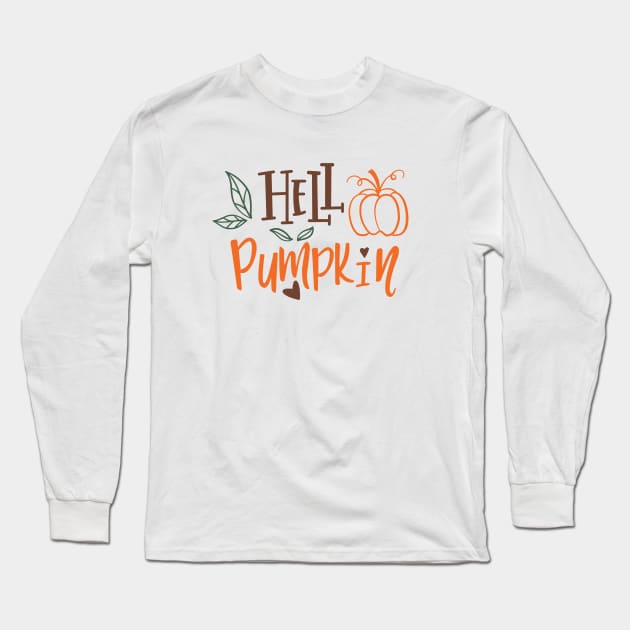 hello pumpkin Long Sleeve T-Shirt by jollydesigns